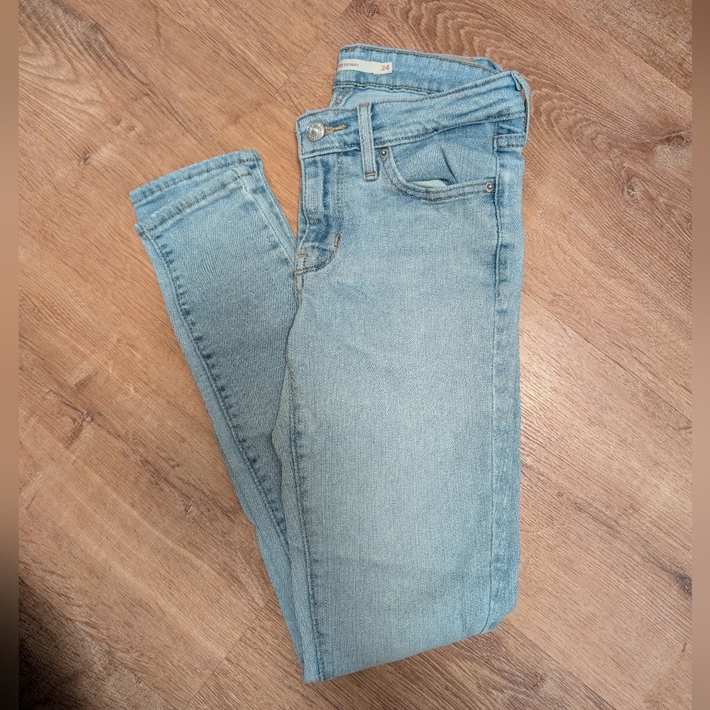 Levi's 711 Skinny Light Wash Jeans